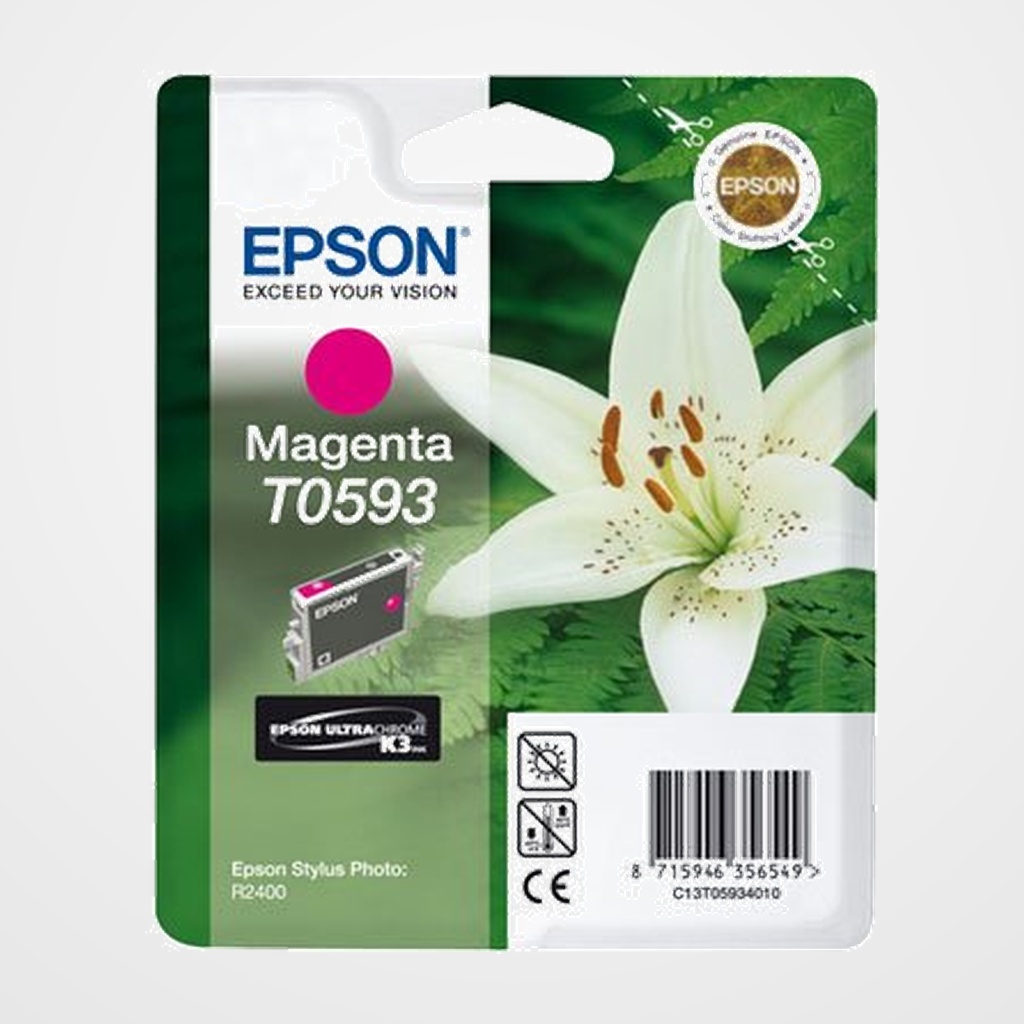 CARTUCHO INKJET EPSON T059340 STYLUS PHOTO R2400 MAGENTA