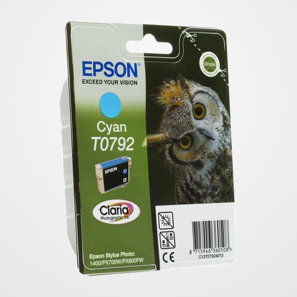 CARTUCHO INKJET EPSON T079240 STYLUS PHOTO 1400 CIAN