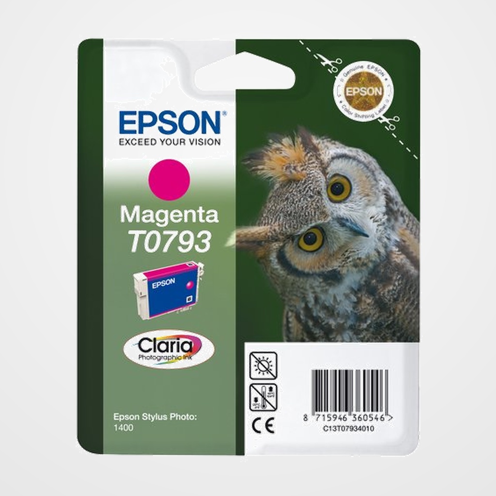 CARTUCHO INKJET EPSON T079340 STYLUS PHOTO 1400 MAGENTA