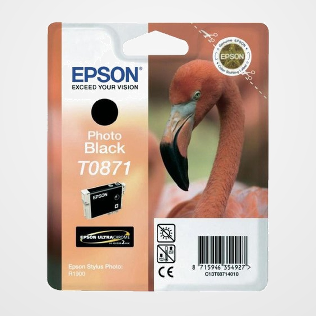 CARTUCHO INKJET EPSON T087140 STYLUS PHOTO R1900 NEGRO