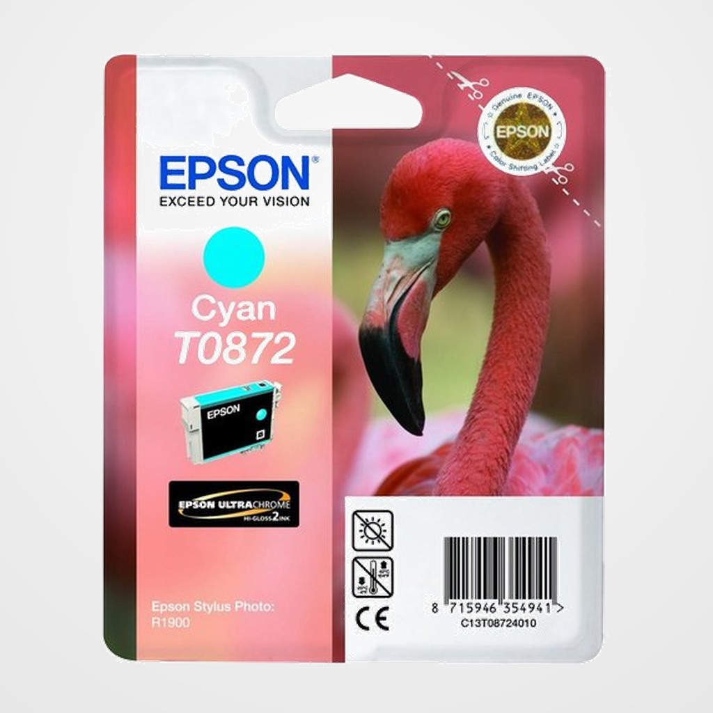 CARTUCHO INKJET EPSON T087240 STYLUS PHOTO R1900 CIAN