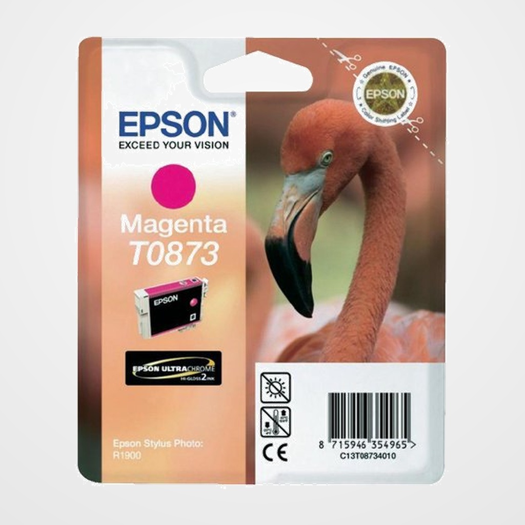 CARTUCHO INKJET EPSON T087340 STYLUS PHOTO R1900 MAGENTA
