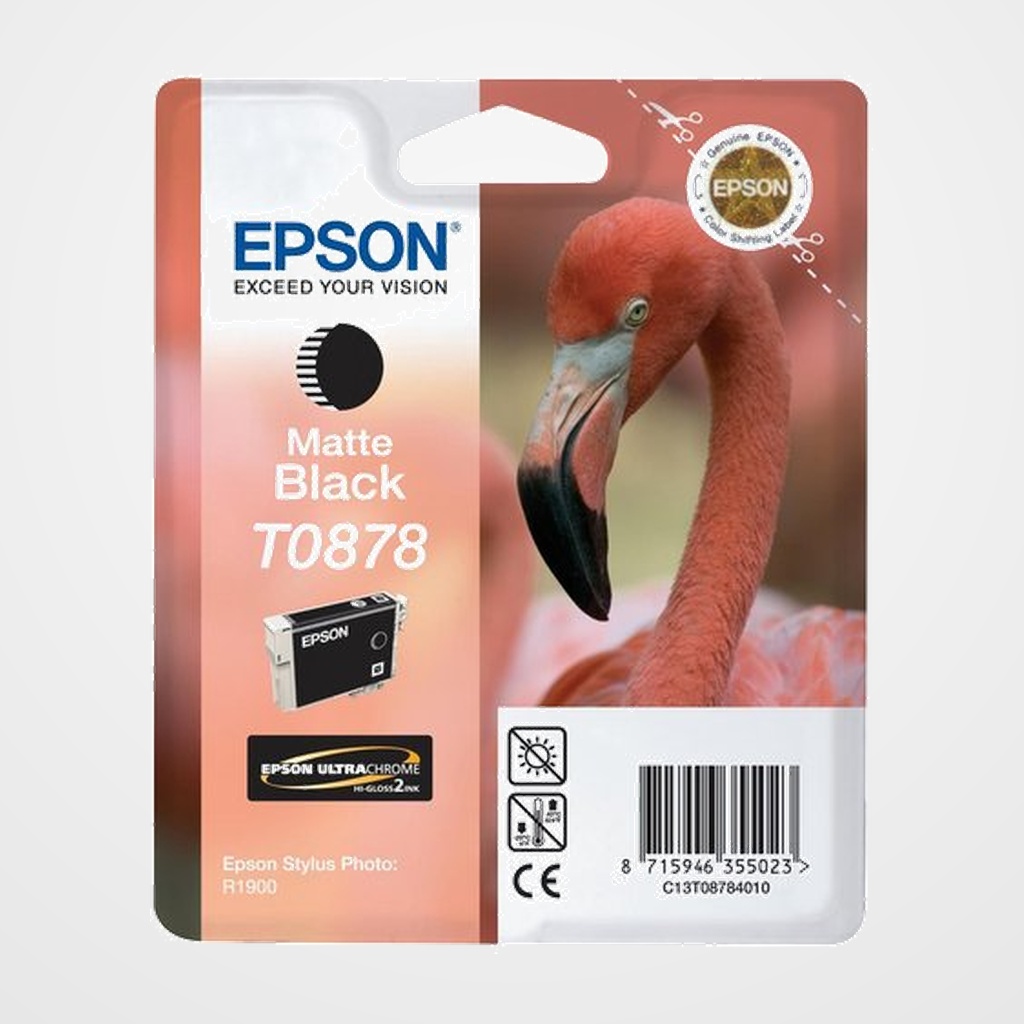 CARTUCHO INKJET EPSON T087840 STYLUS PHOTO R1900 NEGRO MATE