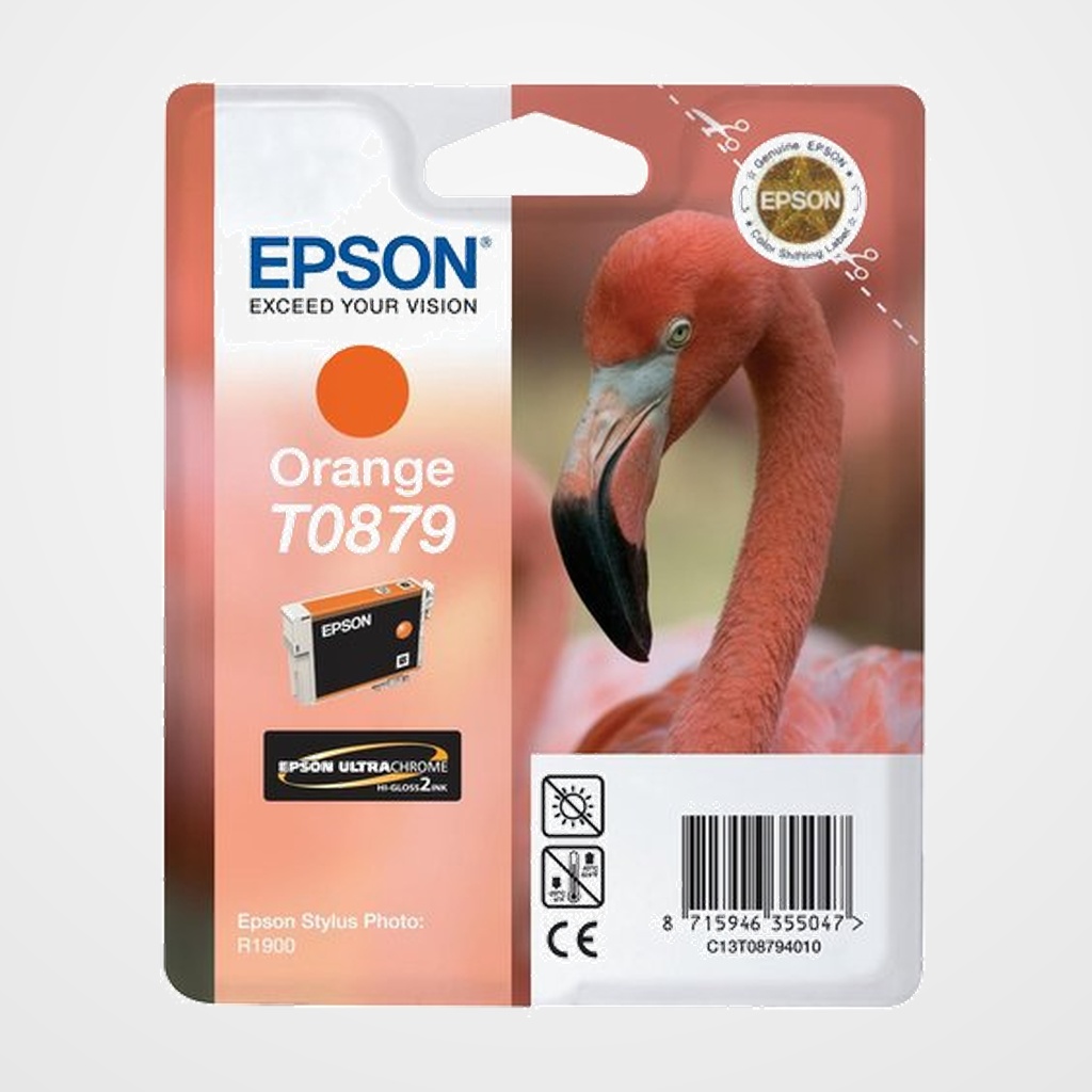 CARTUCHO INKJET EPSON T087940 STYLUS PHOTO R1900 NARANJA