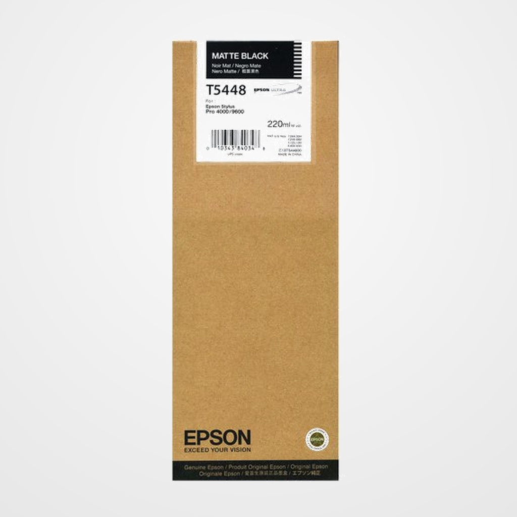 CARTUCHO INKJET EPSON T544800 STYLUS PRO 4000/C8/7600/9600 NEGRO MATE 220ML