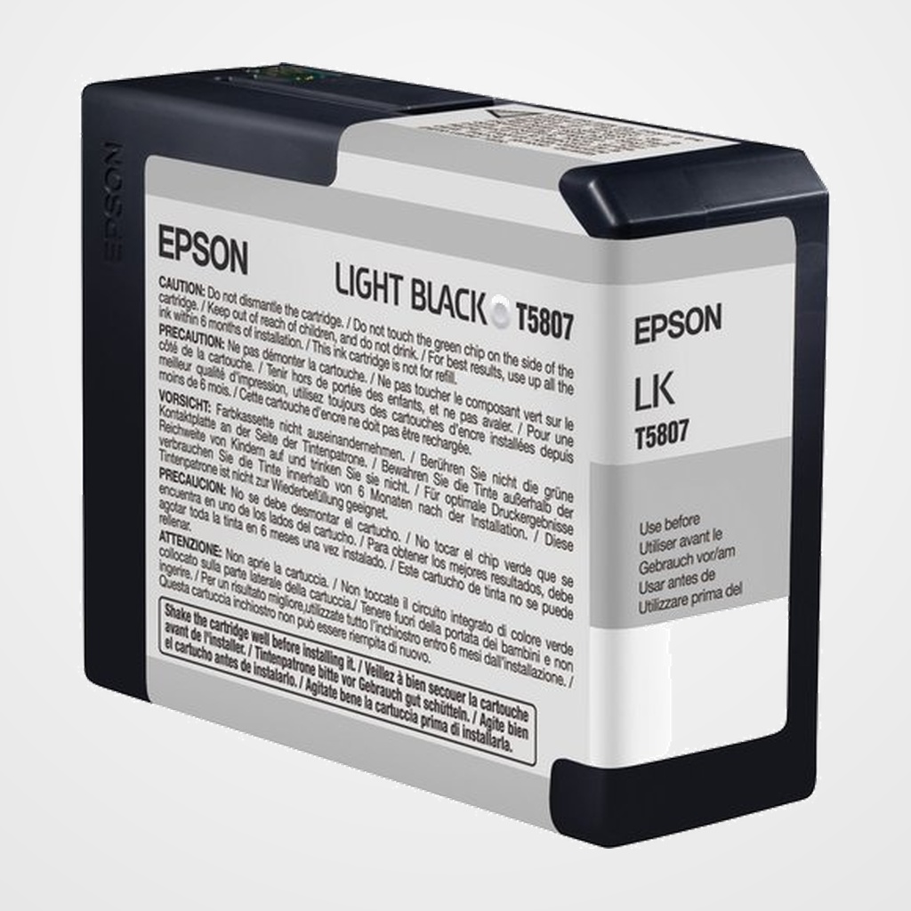 CARTUCHO INKJET EPSON T580700 STYLUS PRO 3800/3880 GRIS 80ML