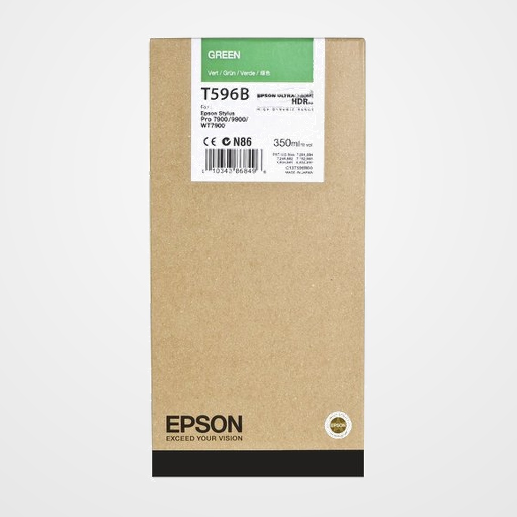 CARTUCHO INKJET EPSON T596B00 STYLUS PRO 7900/9900 VERDE 350ML