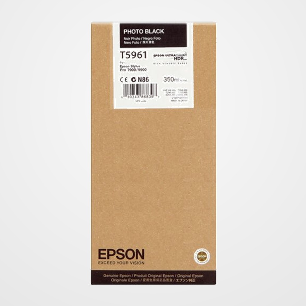 CARTUCHO INKJET EPSON T596100 PHOTO STYLUS PRO 7900/9900 NEGRO PHOTO 350ML