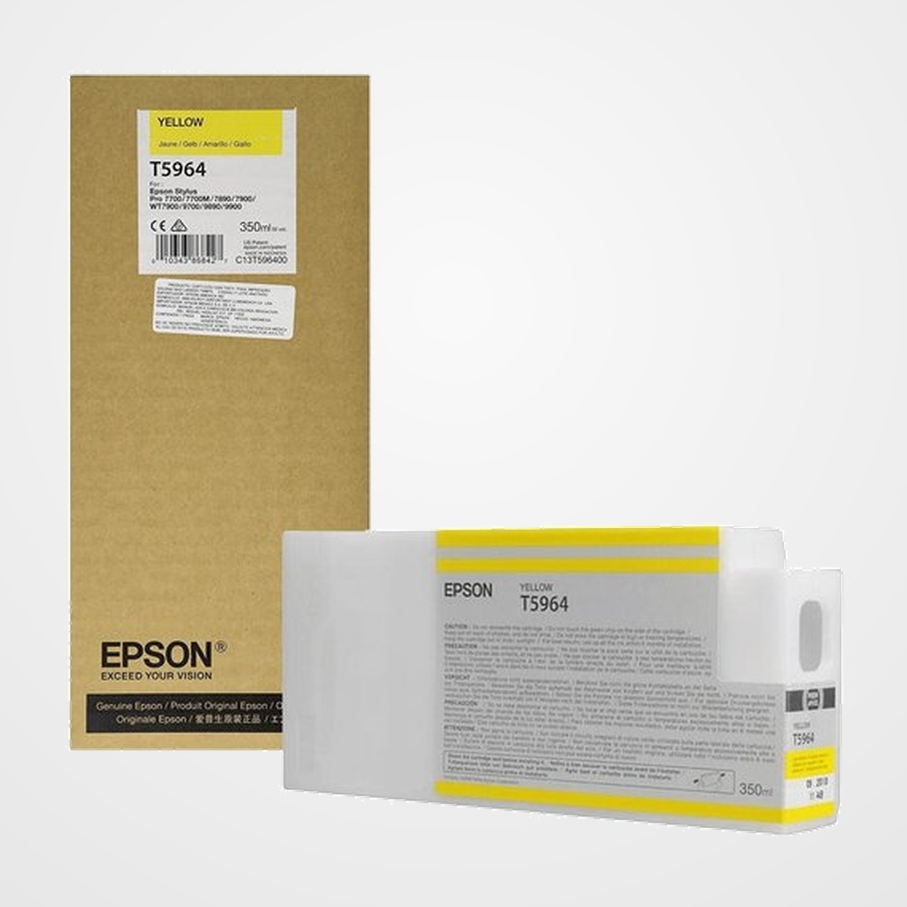 CARTUCHO INKJET EPSON T596400 STYLUS PRO 7900/9900 AMARILLO 350ML