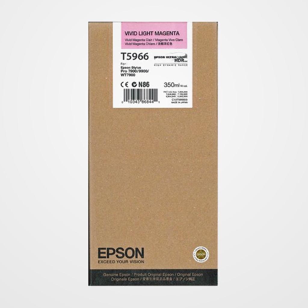 CARTUCHO INKJET EPSON T596600 STYLUS PRO 7900/9900 MAGENTA CLARO 350ML