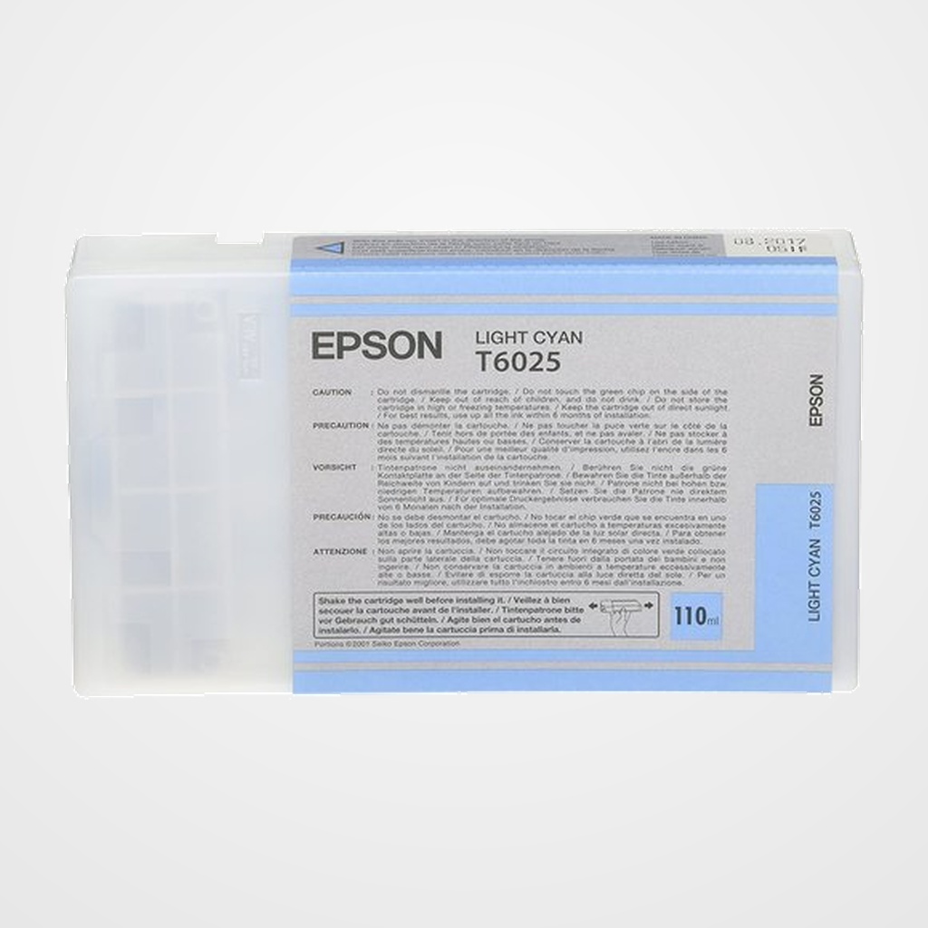 CARTUCHO INKJET EPSON T602500 STYLUS PHOTO 7880/9880 CIAN CLARO 110ml