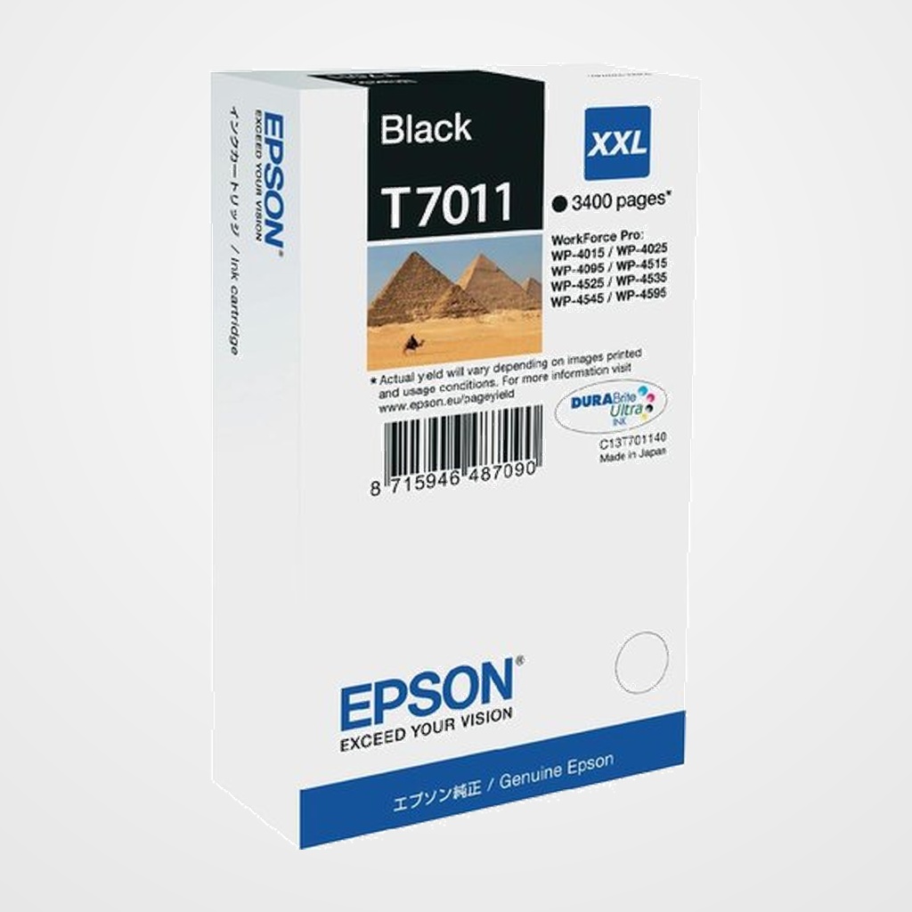 CARTUCHO INKJET EPSON T701140 WORKFORCE PRO WP4000/WP4500/4525DNF/4015DN NEGRO XXL