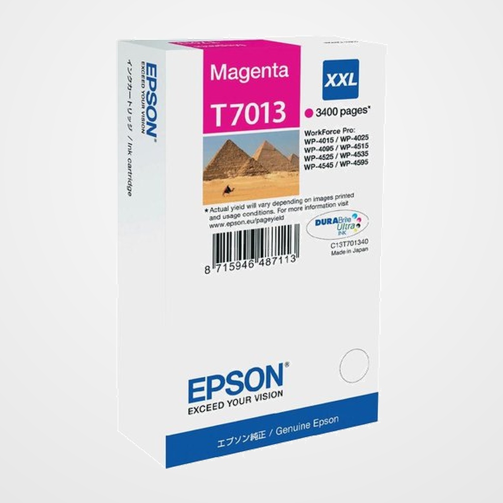 CARTUCHO INKJET EPSON T701340 WORKFORCE PRO WP4000/WP4500/4525DNF/4015DN MAGENTA XXL