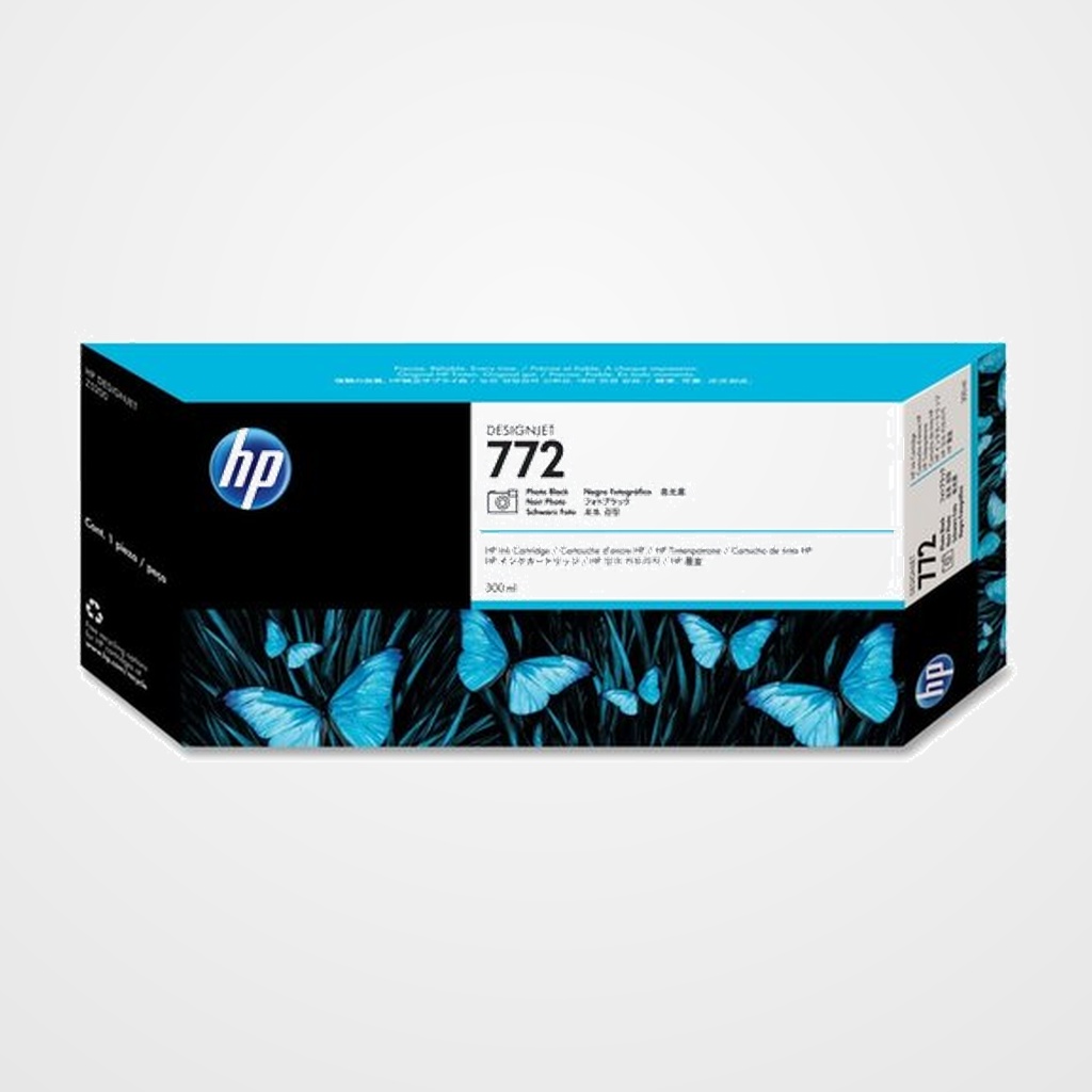 CARTUCHO INKJET HP CN633A Nº772 DESINGJET Z5200 NEGRO FOTO 300 ML.