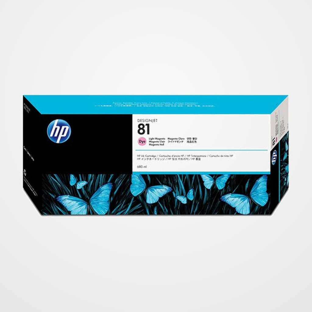 CARTUCHO INKJET HP C4935A Nº81  DESGINGJET/5000/5000PS/5500/5500PS MAGENTA CLARO 680 ML