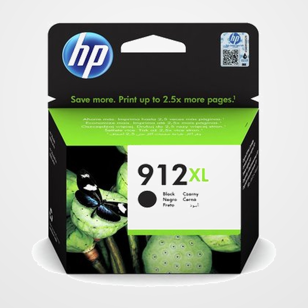 CARTUCHO INKJET HP 3YL84AE Nº912XL OFFICEJET  PRO 8012/8014/8015/8017/PRO-8022/8023/8024/8025 NEGRO (825 PAGINAS)