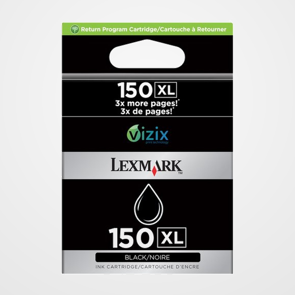 CARTUCHO INKJET LEXMARK 14N1614E Nº 150XL NEGRO PRO 715/915, S315/S415/S515 750 PAGINAS