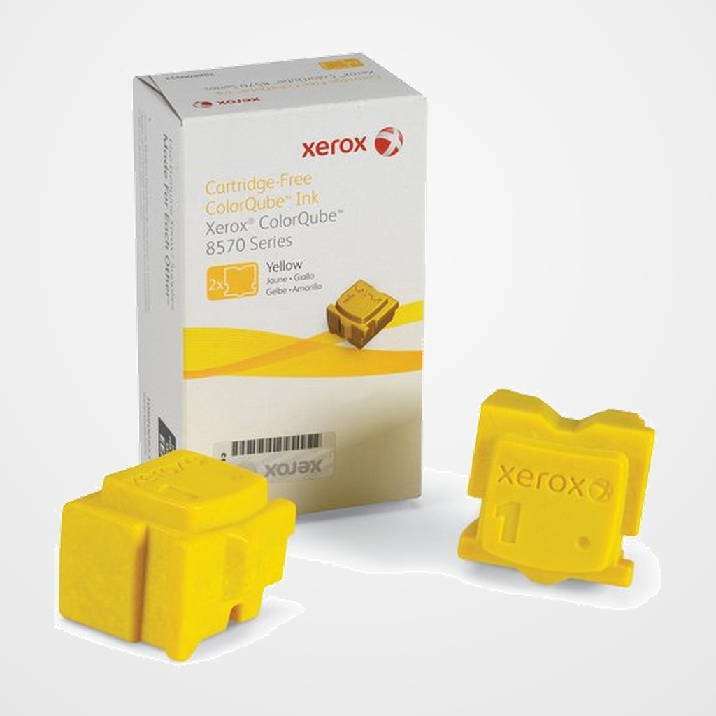 CARTUCHO TINTA SOLIDA AMARILLO XEROX 108R00933 COLORQUBE 8570 (2 BARRAS 4.400 PÁG.)