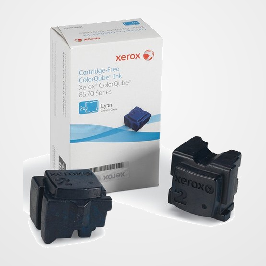 CARTUCHO TINTA SOLIDA CIAN XEROX 108R00931 COLORQUBE 8570 (2 BARRAS 4.400 PÁG.)