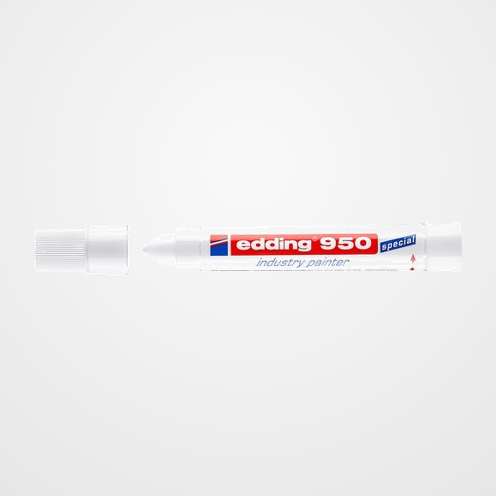 CERA MARCADORA EDDING 950 BLANCO (MARCADOR INDUSTRIAL)