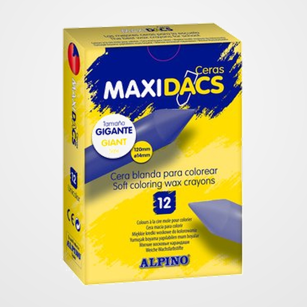 CERAS ALPINO MAXIDACS BLANCA ESTUCHE de 12