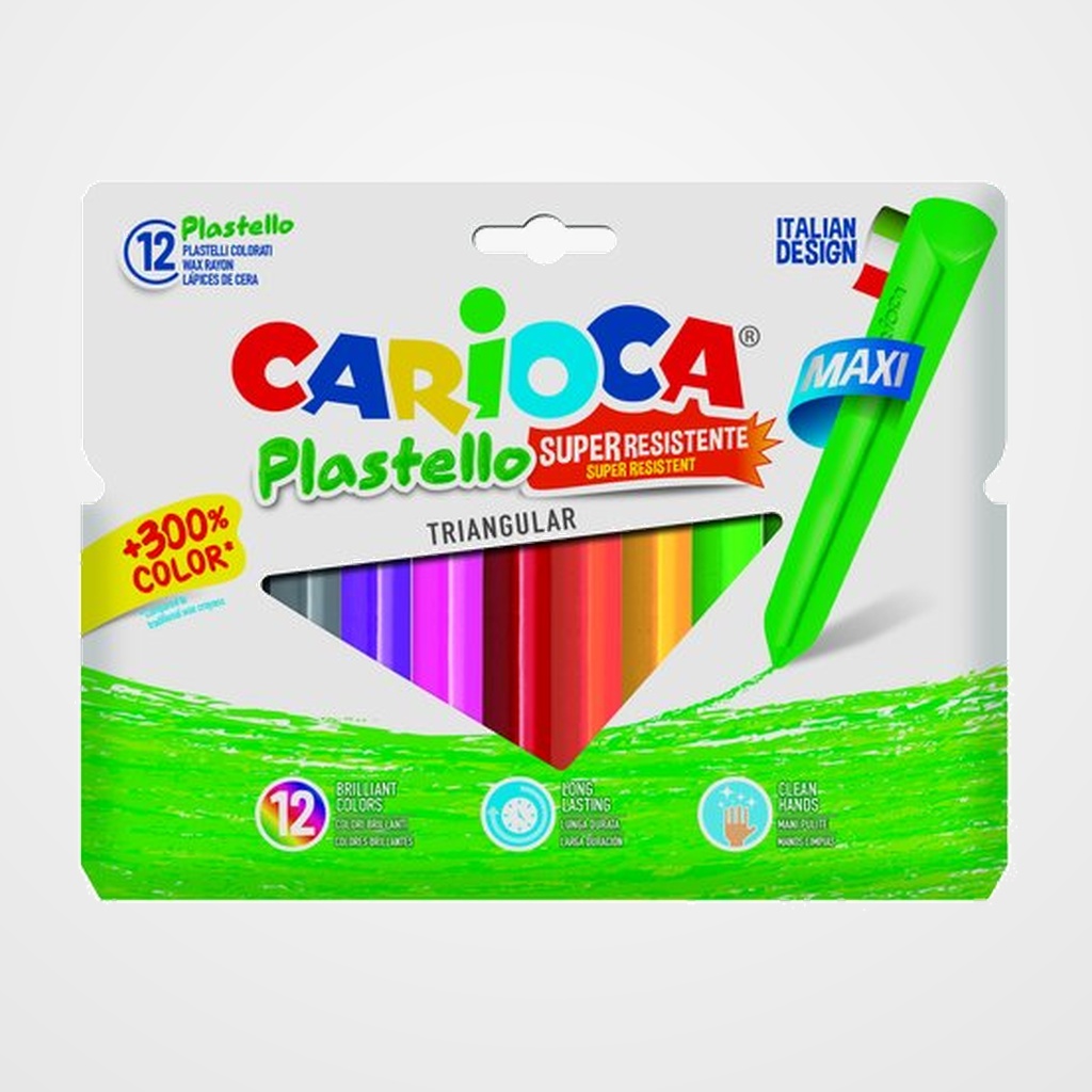 CERAS CARIOCA PLASTICERA JUMBO TRIANGULAR BLISTER de 10+2
