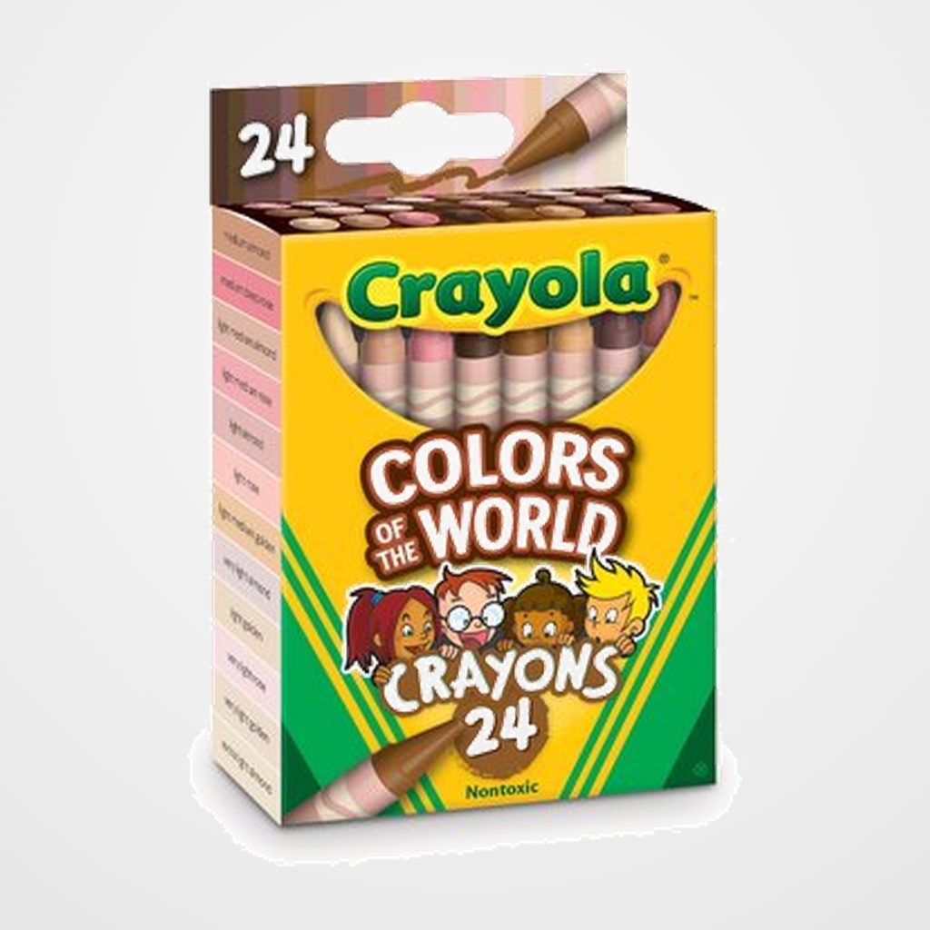 [16001541] CERAS CRAYOLA COLOURS OF THE WORLD ESTUCHE DE 24