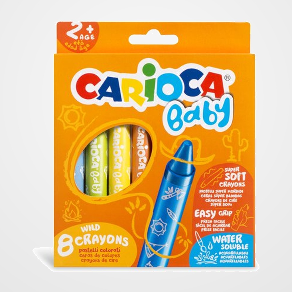 CERAS de COLORES CARIOCA BABY CAJA DE 8