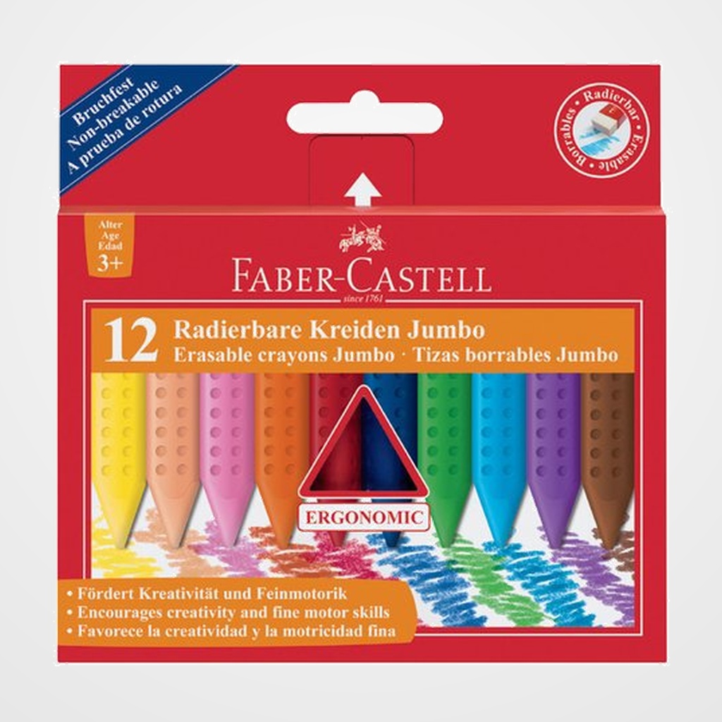 CERAS FABER GRIP JUMBO ESTUCHE DE 12