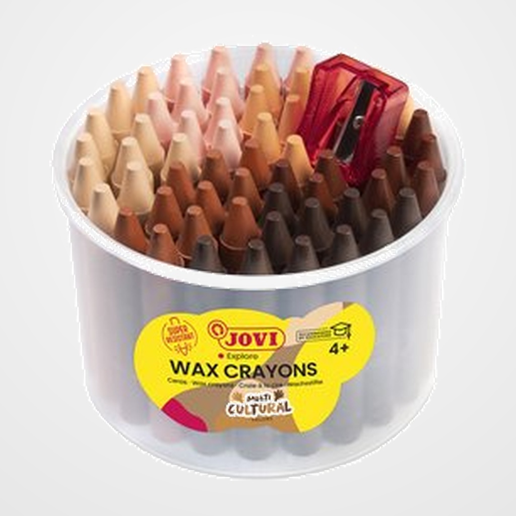 CERAS JOVICOLOR MULTICULTURAL BOTE DE 60 (Incluye sacapuntas)