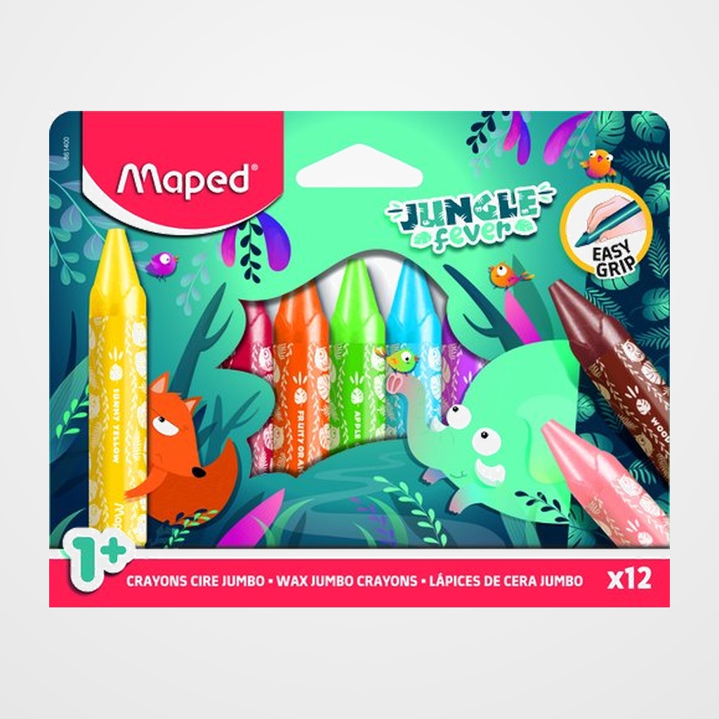 CERAS MAPED JUNGLE FEVER JUMBO ESTUCHE de 12