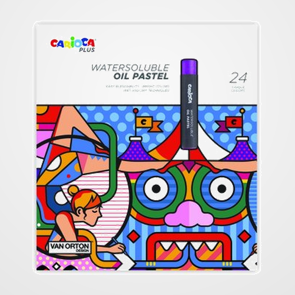 CERAS PASTEL CARIOCA PLUS OLEO CAJA de 24