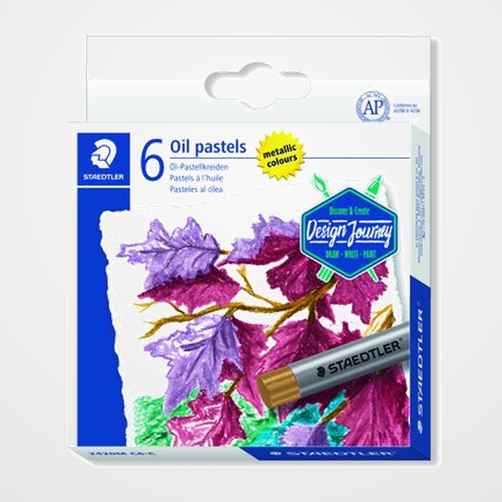 CERAS PASTEL STAEDTLER 2420 DESIGN JOURNEY AL OLEO COLORES METALICOS ESTUCHE de 6
