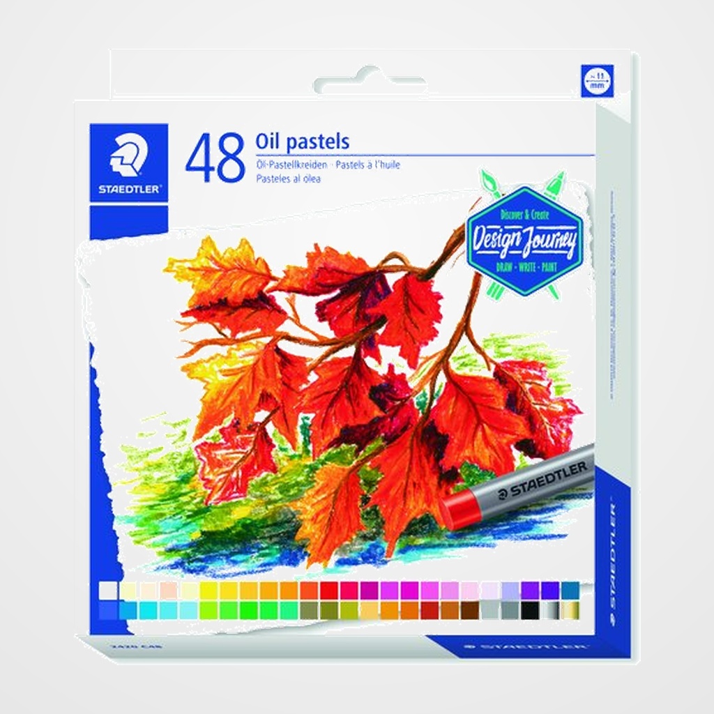 [16001108] CERAS PASTEL STAEDTLER 2420 DESIGN JOURNEY AL OLEO ESTUCHE de 48
