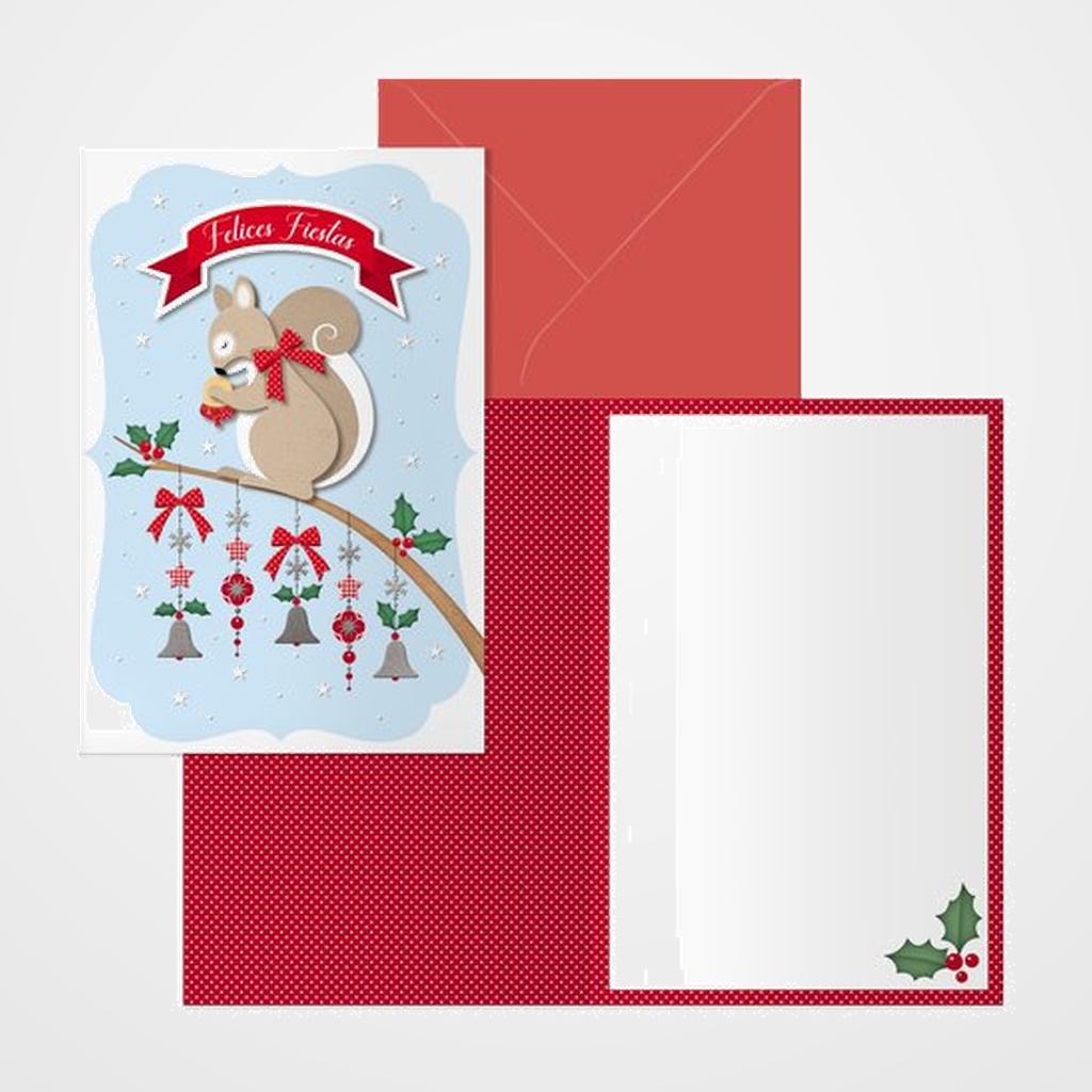 CHRISTMAS DOHE 115x170 ARDILLA