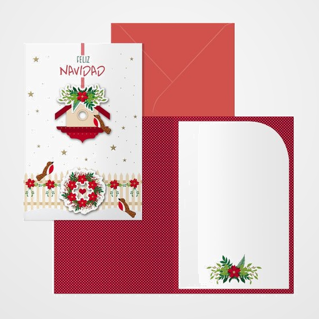 CHRISTMAS DOHE 115x170 BIRD HOUSE