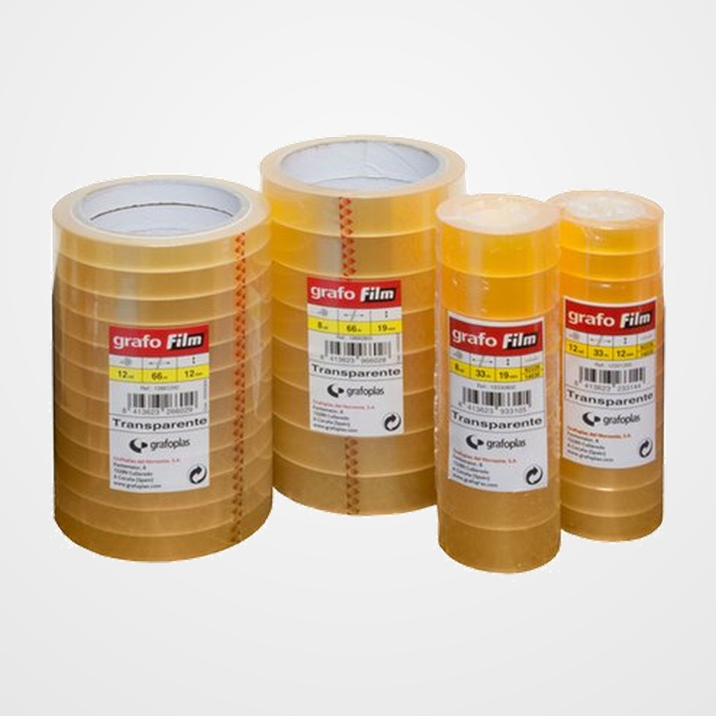 CINTA ADHESIVA GRAFOFILM TRANSPARENTE rollo 33x19