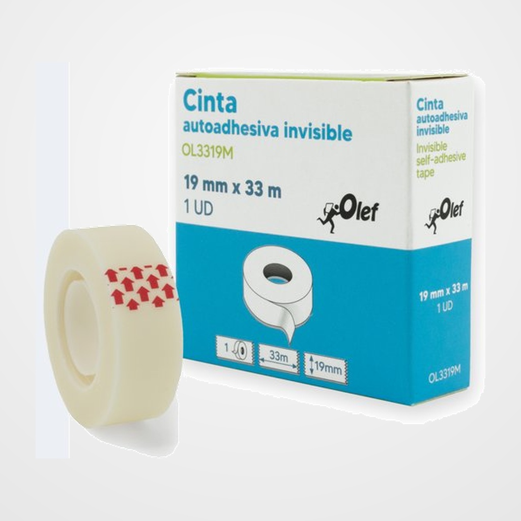 CINTA ADHESIVA OLEF INVISIBLE rollo 33x19