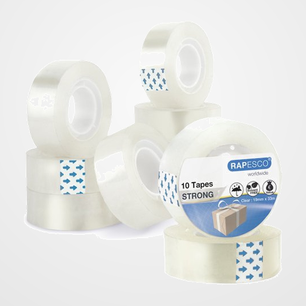 [11901611] CINTA ADHESIVA RAPESCO TRANSPARENTE rollo 33x19