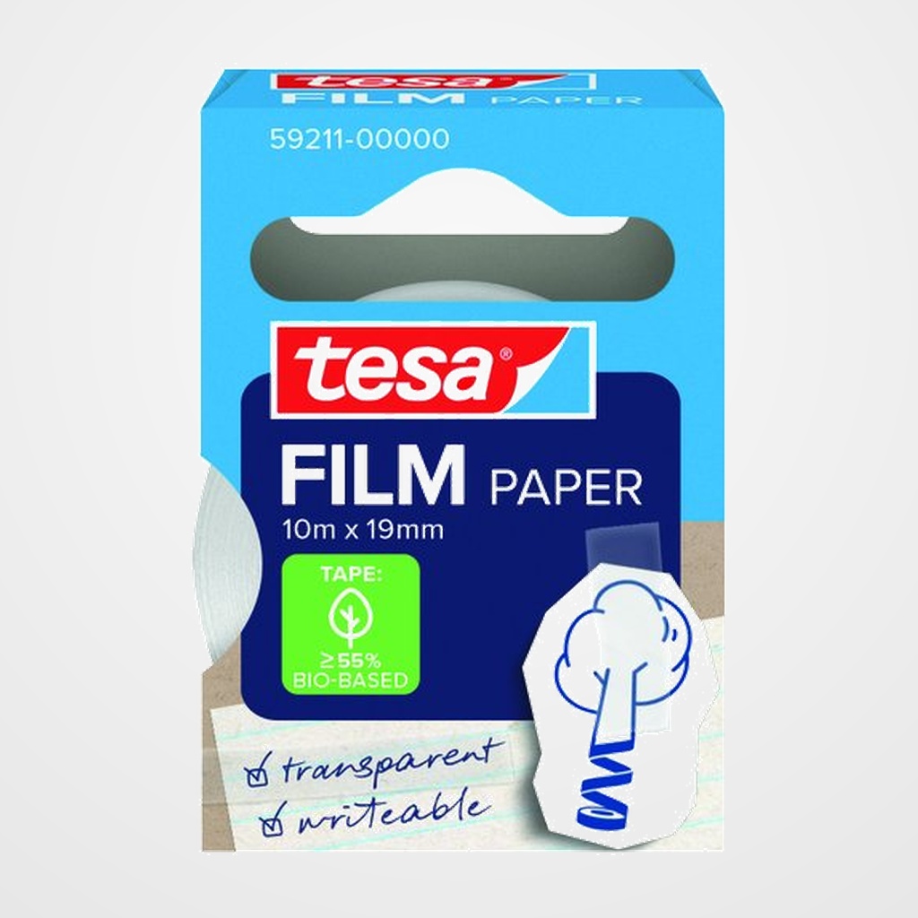 CINTA ADHESIVA TESA PAPEL rollo 10m x 19mm