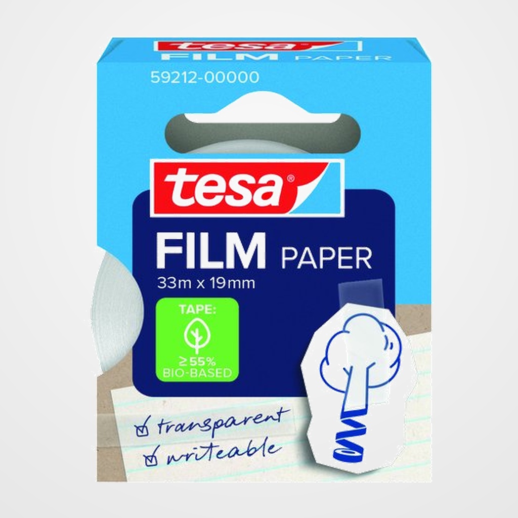 CINTA ADHESIVA TESA PAPEL rollo 33m x 19mm