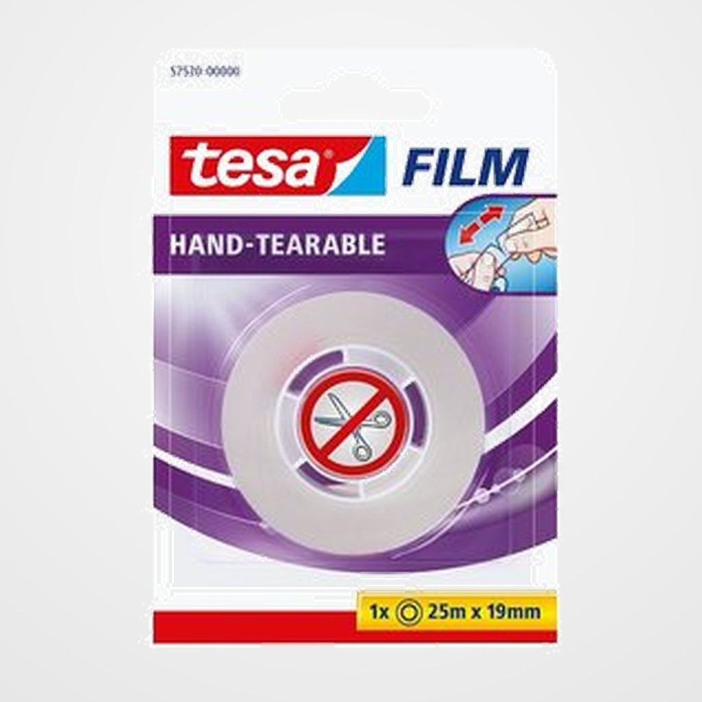 CINTA ADHESIVA TESA SIN TIJERAS rollo 25x19 en BLISTER