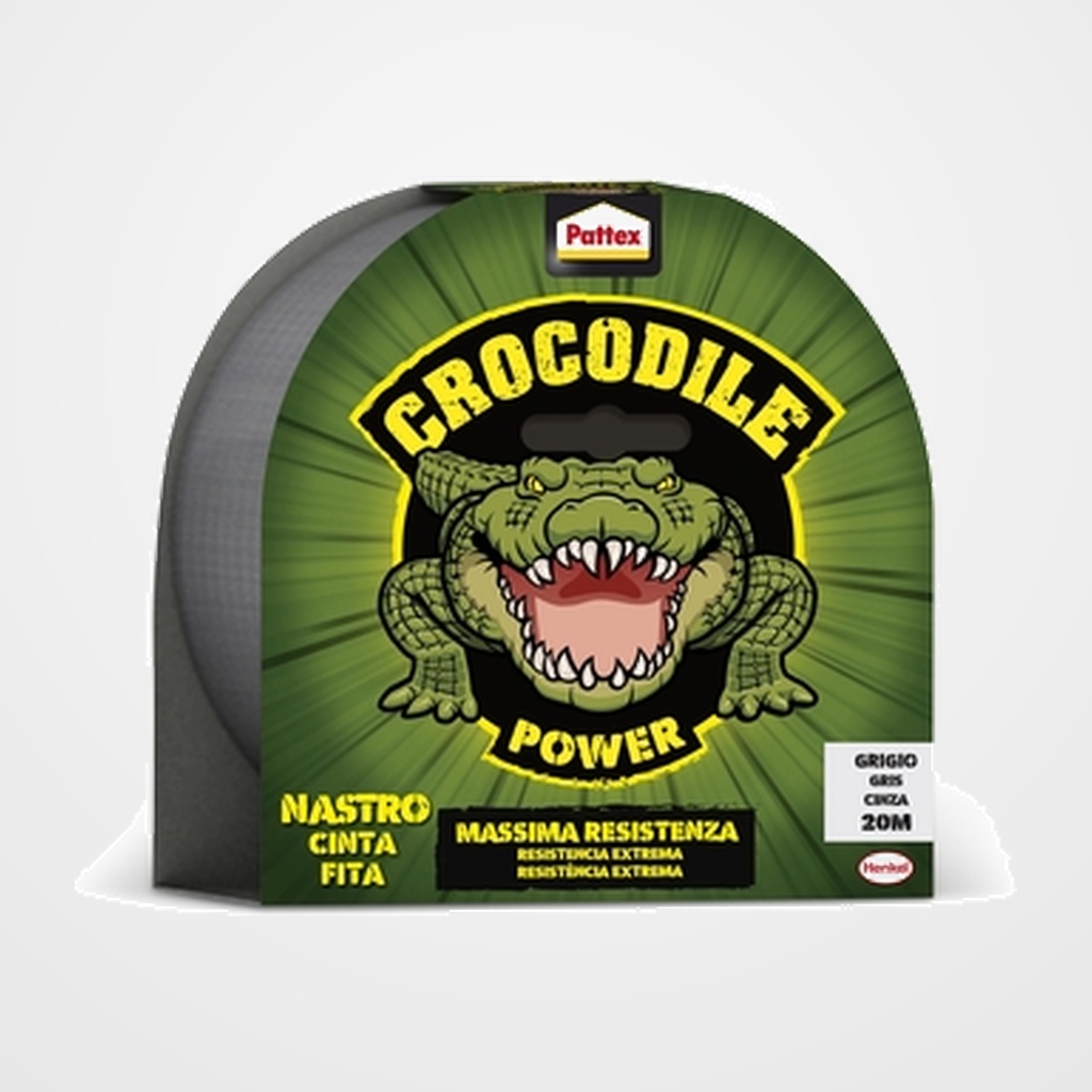 CINTA AMERICANA PATTEX CROCODILE POWER 48mm x 20m GRIS
