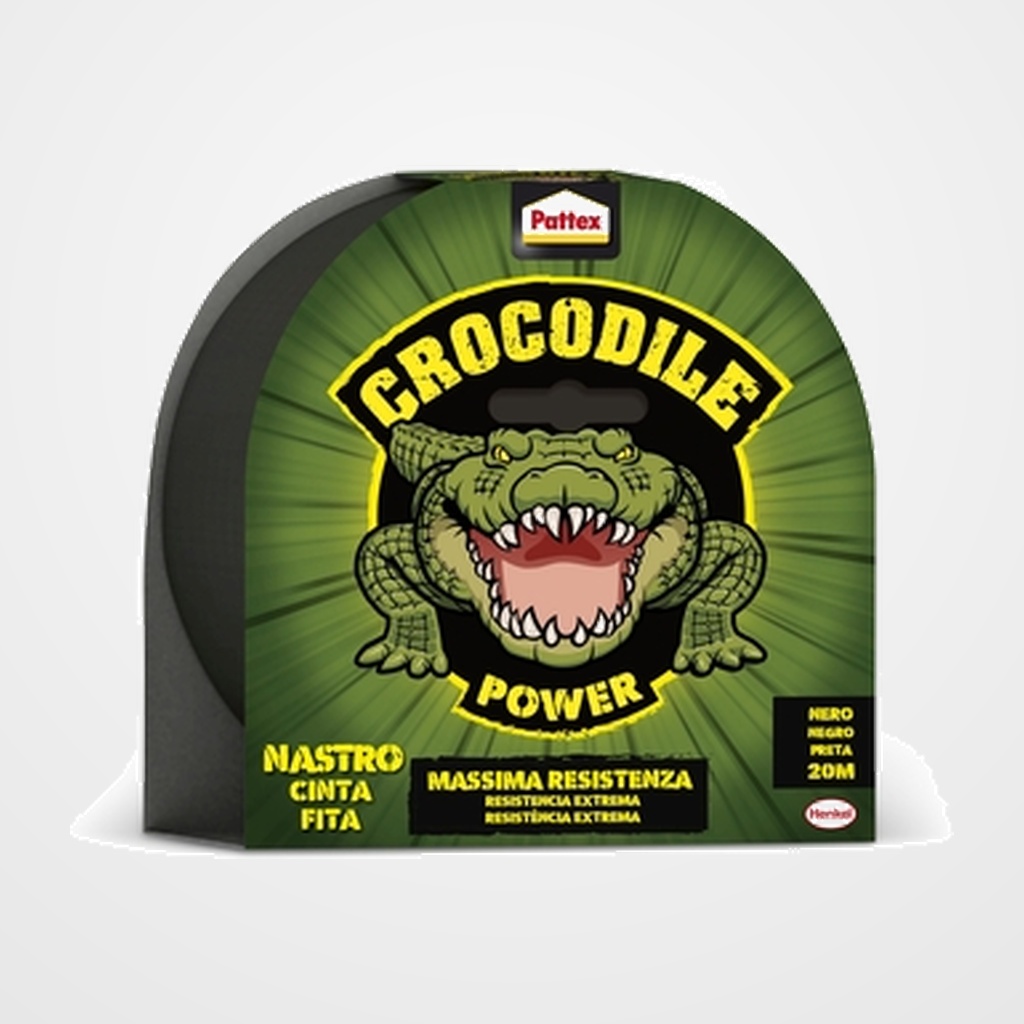 CINTA AMERICANA PATTEX CROCODILE POWER 48mm x 20m NEGRO