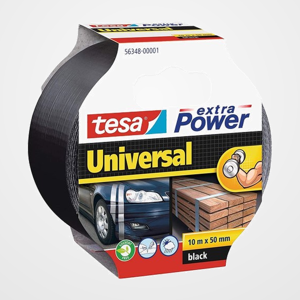 CINTA AMERICANA TESA EXTRA POWER rollo 10x50 NEGRA