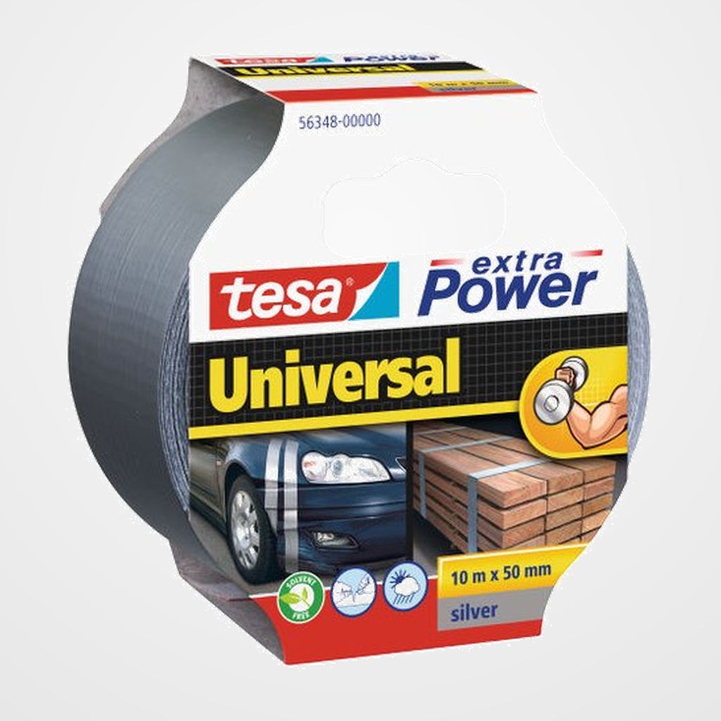 CINTA AMERICANA TESA EXTRA POWER rollo 10x50 PLATA