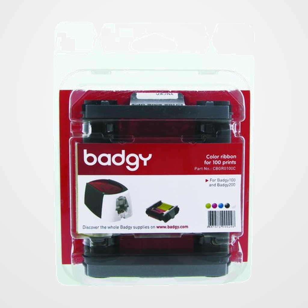 CINTA BADGY COLOR YMCKO PARA 100 IMPRESIONES