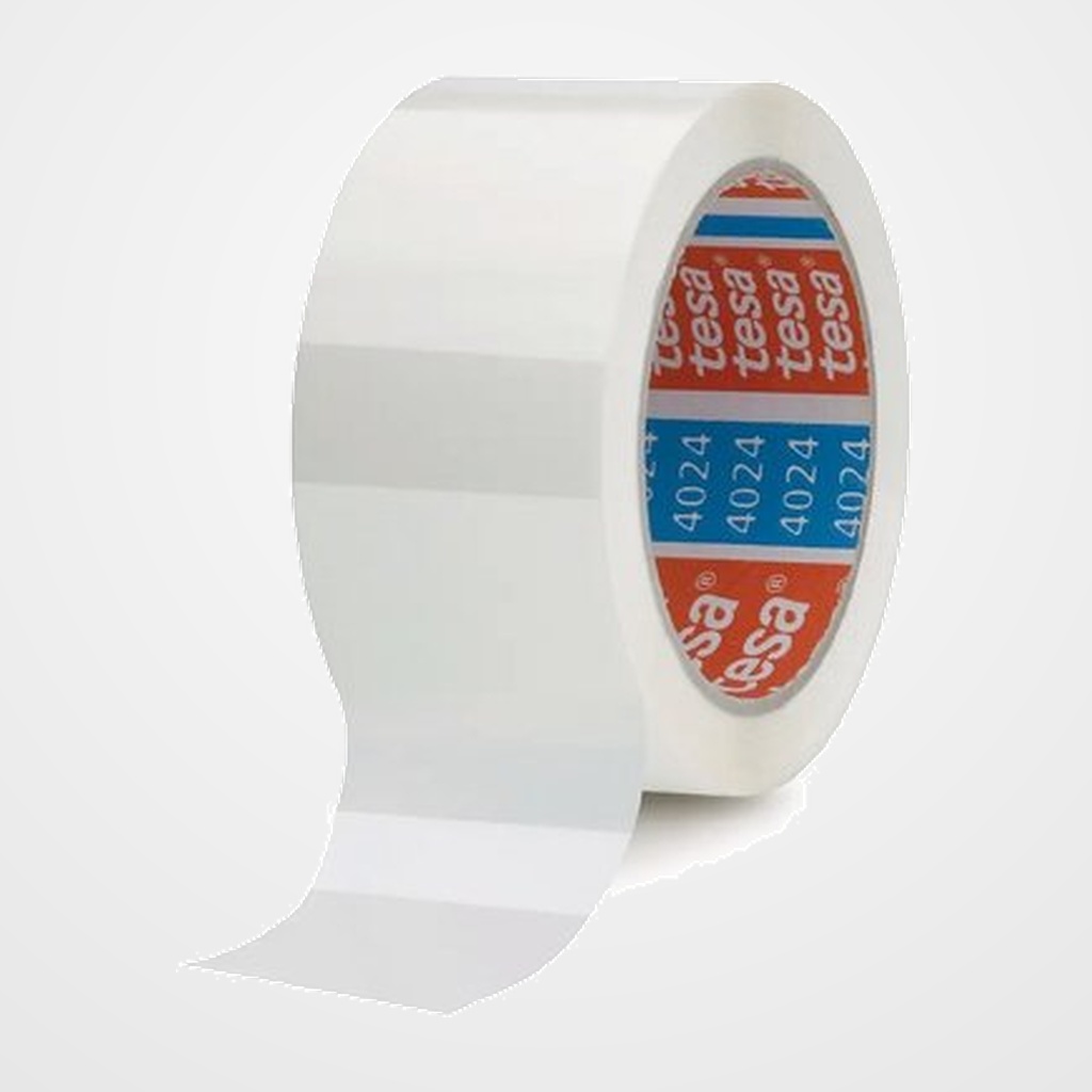 CINTA de EMBALAJE TESA POLIOLEFINA rollo 132x50 SILENC. BLANCO