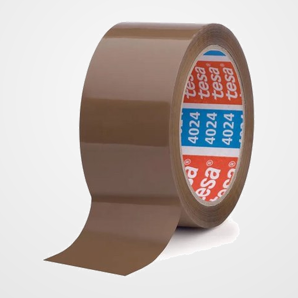 CINTA de EMBALAJE TESA POLIOLEFINA rollo 132x50 SILENC. MARRON