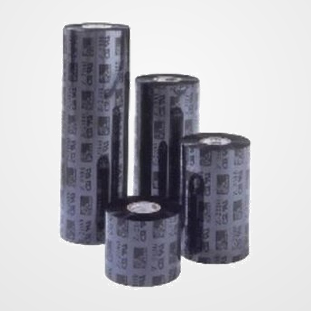 CINTA DE IMPRESION ZEBRA R2844/R402/GK420/GC420/GX420/GX430/TLP2844 84 mm x 74 m NEGRO PAQUETE de 12
